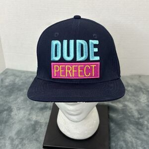 Dude Perfect Panda-monium Tour Adjustable Snapback Hat Cap Navy Blue Pandamonium